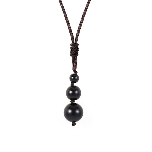 Women's & Men's Fashion Natural Amethyst Red Tigereye Obsidian Necklaces