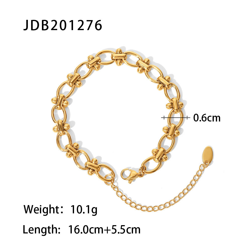 Women's Stainless Steel Zircon Fashion Vintage Titanium Bracelets