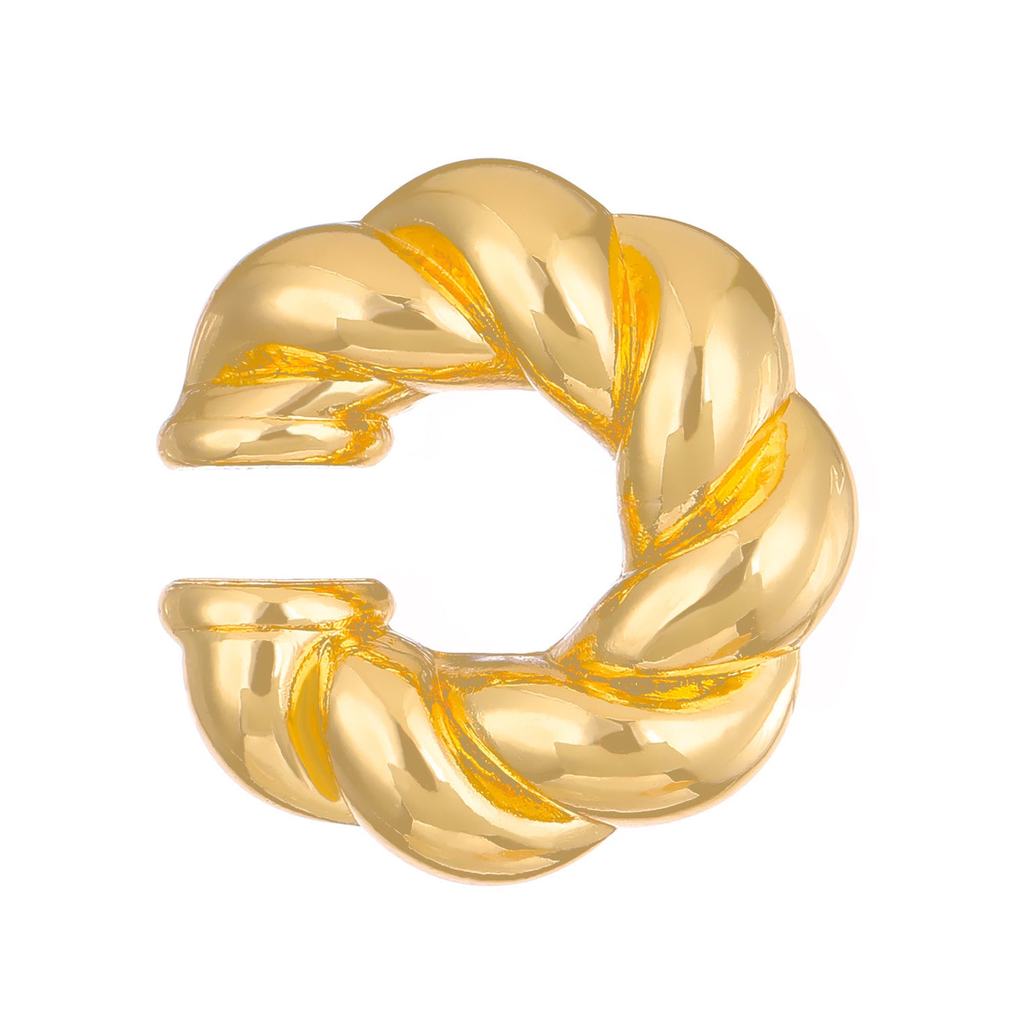 Exaggerated Shaped Water Drop Texture Earings Ear Clip