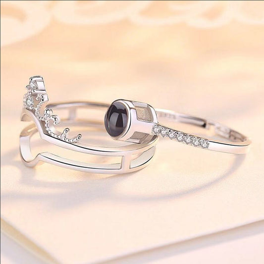 Language Love You For Girlfriend Valentine's Rings