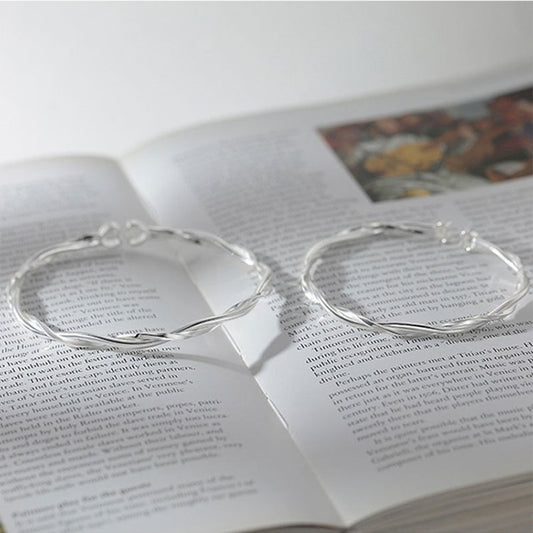 Mobius Strip Couple Pair Of Solid Gift For Boyfriend Or Bracelet