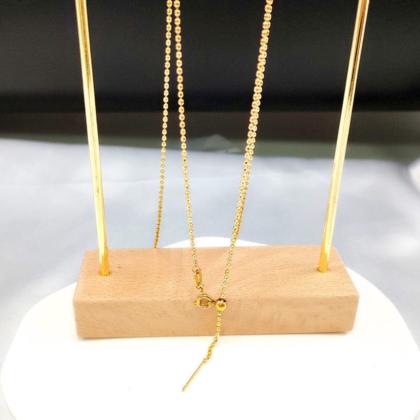 Cut Surface Bead Hand-made Needle Flash Beads Bean Necklaces