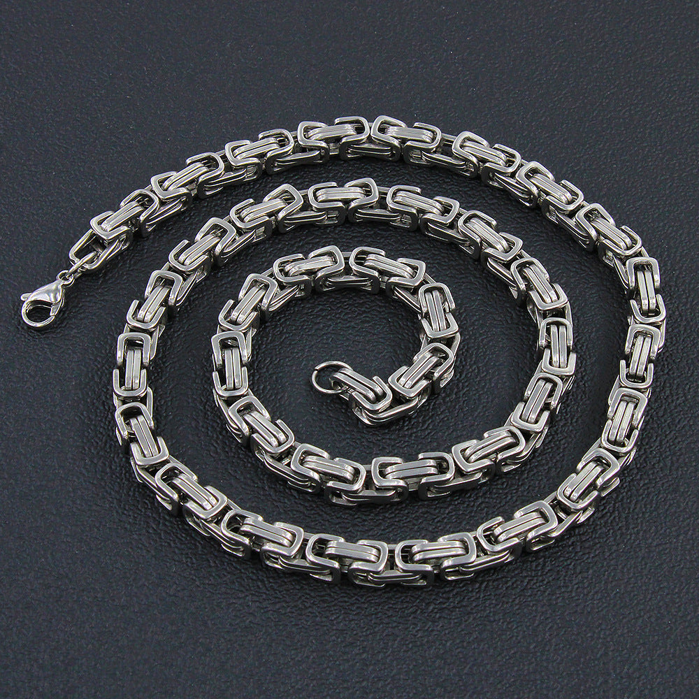 Steel Byzantine Titanium Handmade Can Be Necklaces