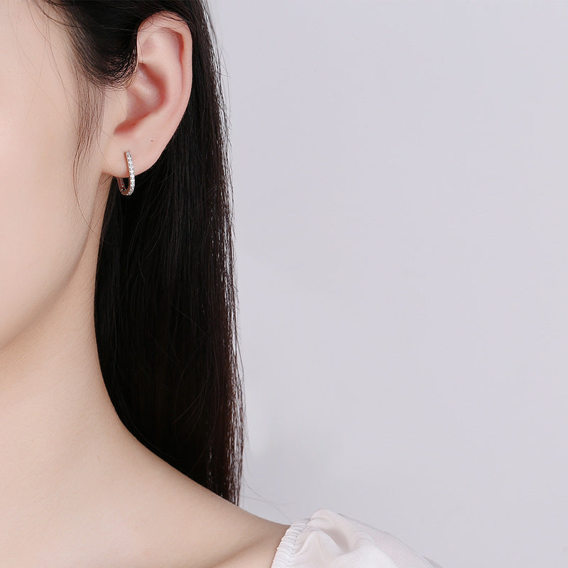 Gold Plated Ear Clip Trendy Geometric Earrings