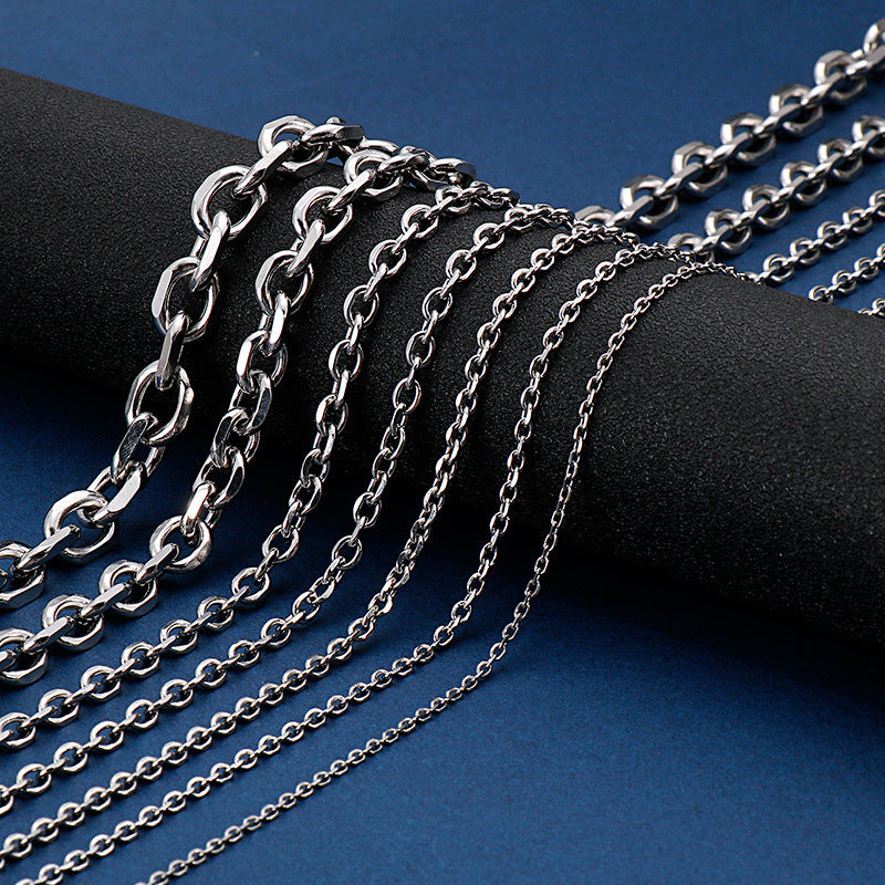 Stainless Steel Batch Angle Chain With Necklaces