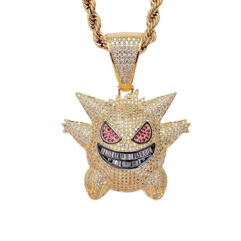 Personality Anime Elf Sweater Chain Pet Monster Necklaces