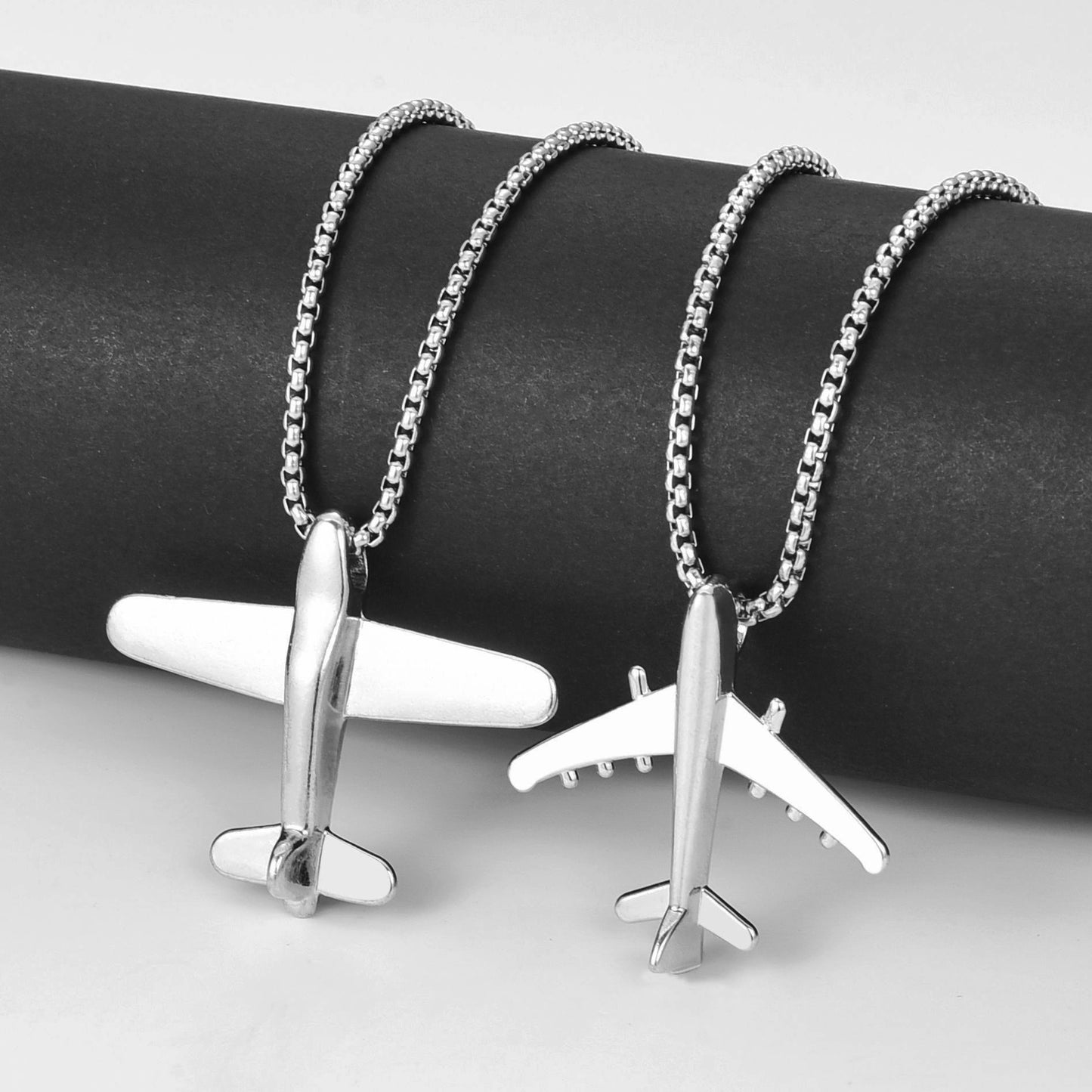 Women's & Men's Hip Hop Aircraft Retro Easy Matching Necklace
