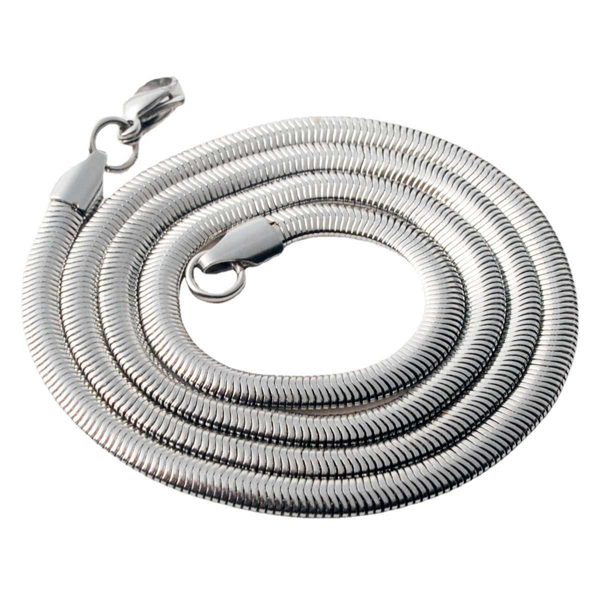 Women's & Men's Flat Trendy Light Luxury Jewelry Titanium Steel Necklaces
