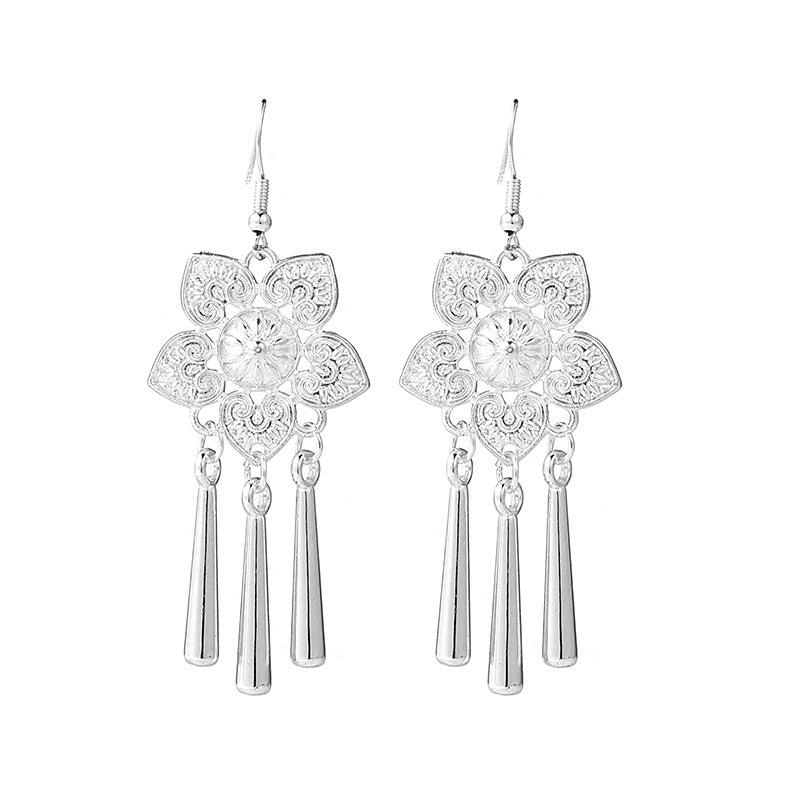 Sier Family Minority Ethnic Style Tourist Attractions Earrings