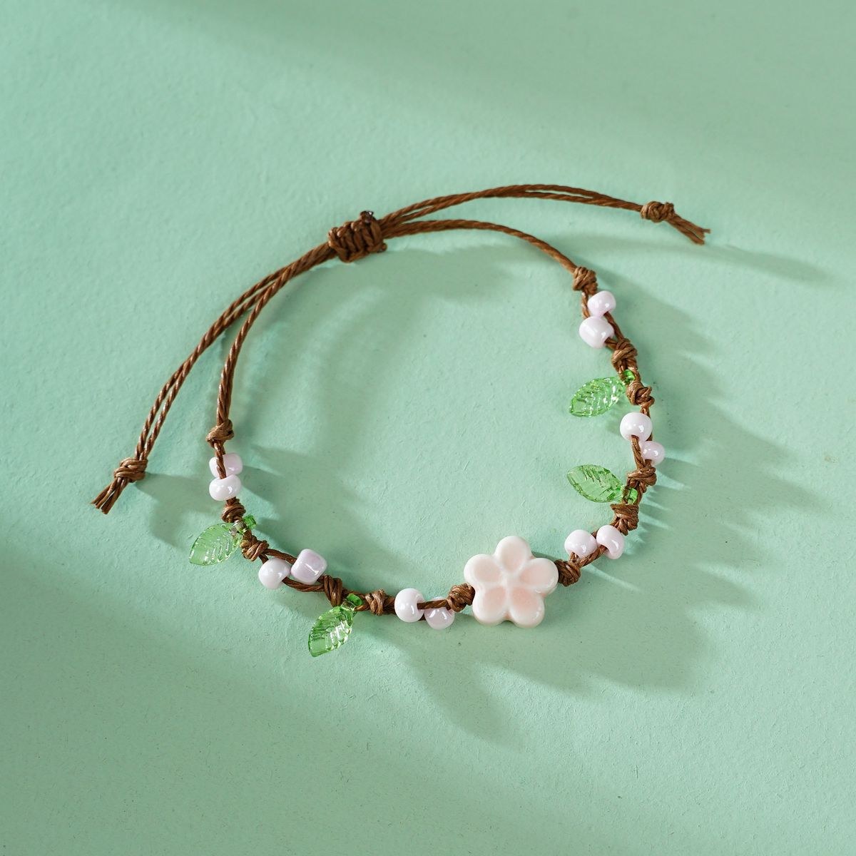 Braided Rope Clover Carrying Strap Artistic Scenic Bracelet