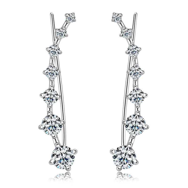 Flash Tassel Light Luxury Temperament High-grade Design Earrings
