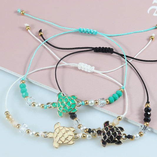 Crystal String Beads Shrink Ocean Style Bracelets