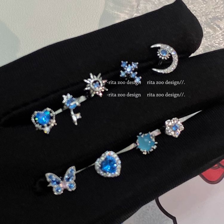 Cool Atmosphere Feel Expensive Zirconium Ear Bone Stud Earrings