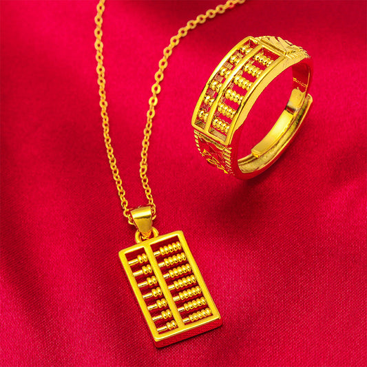 Men's Imitation Gold Vietnam Sand Open Brass Rings