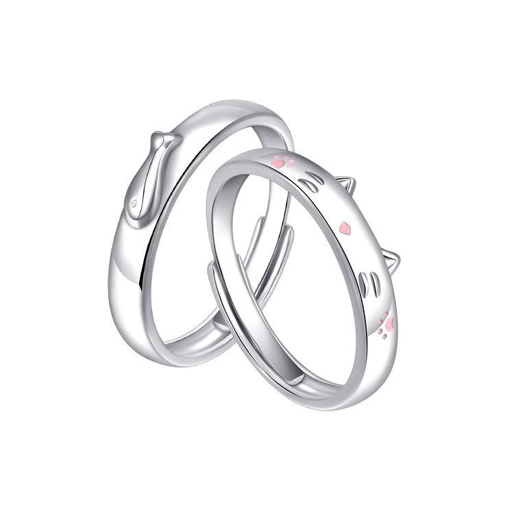 Women's & Men's Small Fish Couple Daily Simple Cartoon Rings