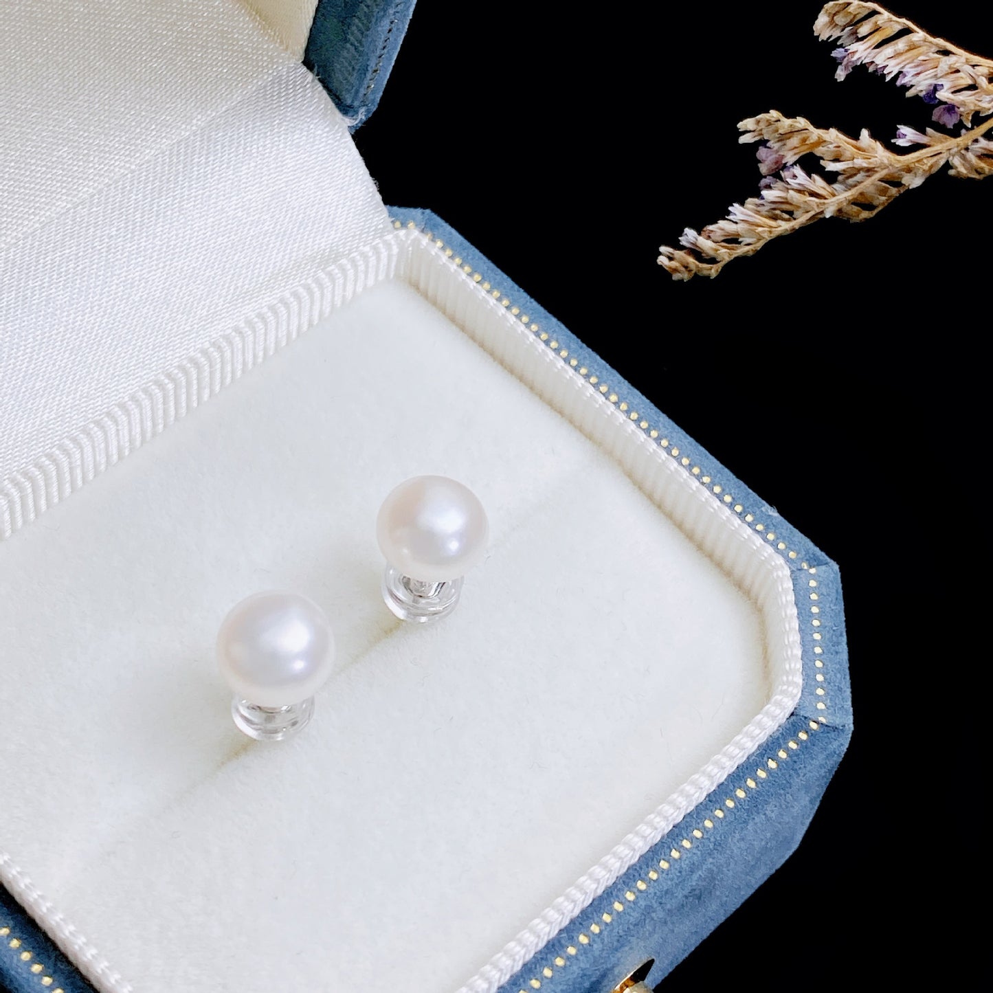 High-grade Natural Freshwater Pearl Ear Sterling Earrings