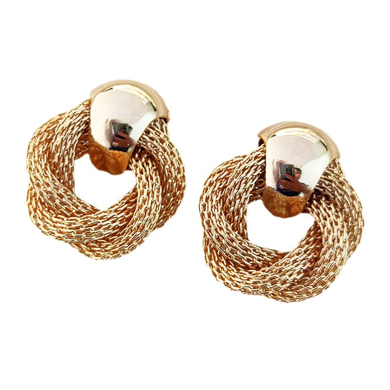 Autumn Real Gold Plating Classic Style Earrings