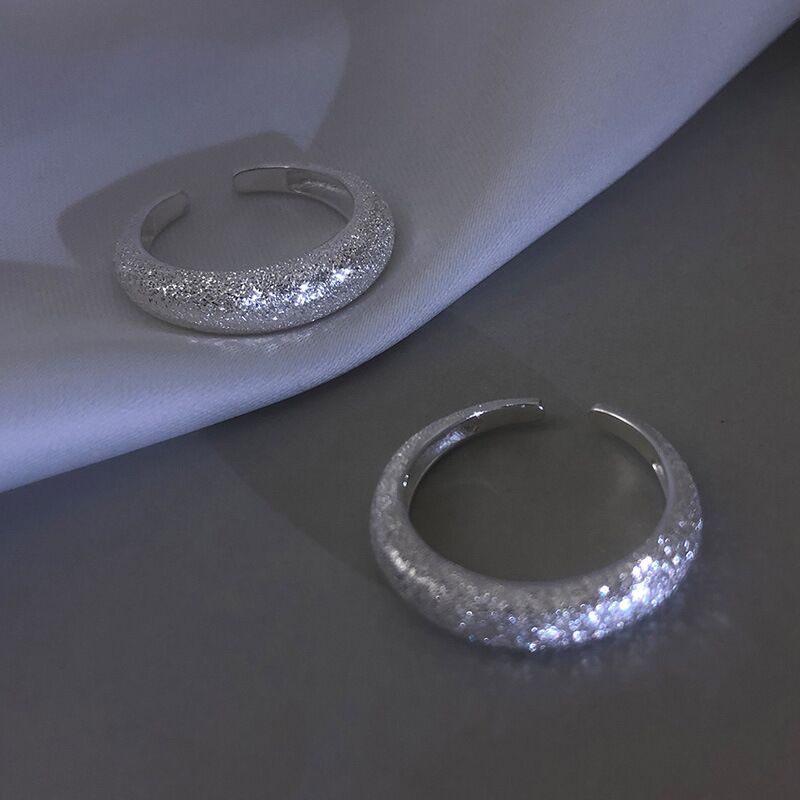 Frosted Fashion Simple Niche Refined Personalized Rings