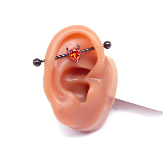 Fashion Personality Heart-shaped Ear Bone Sweet Cool Earrings