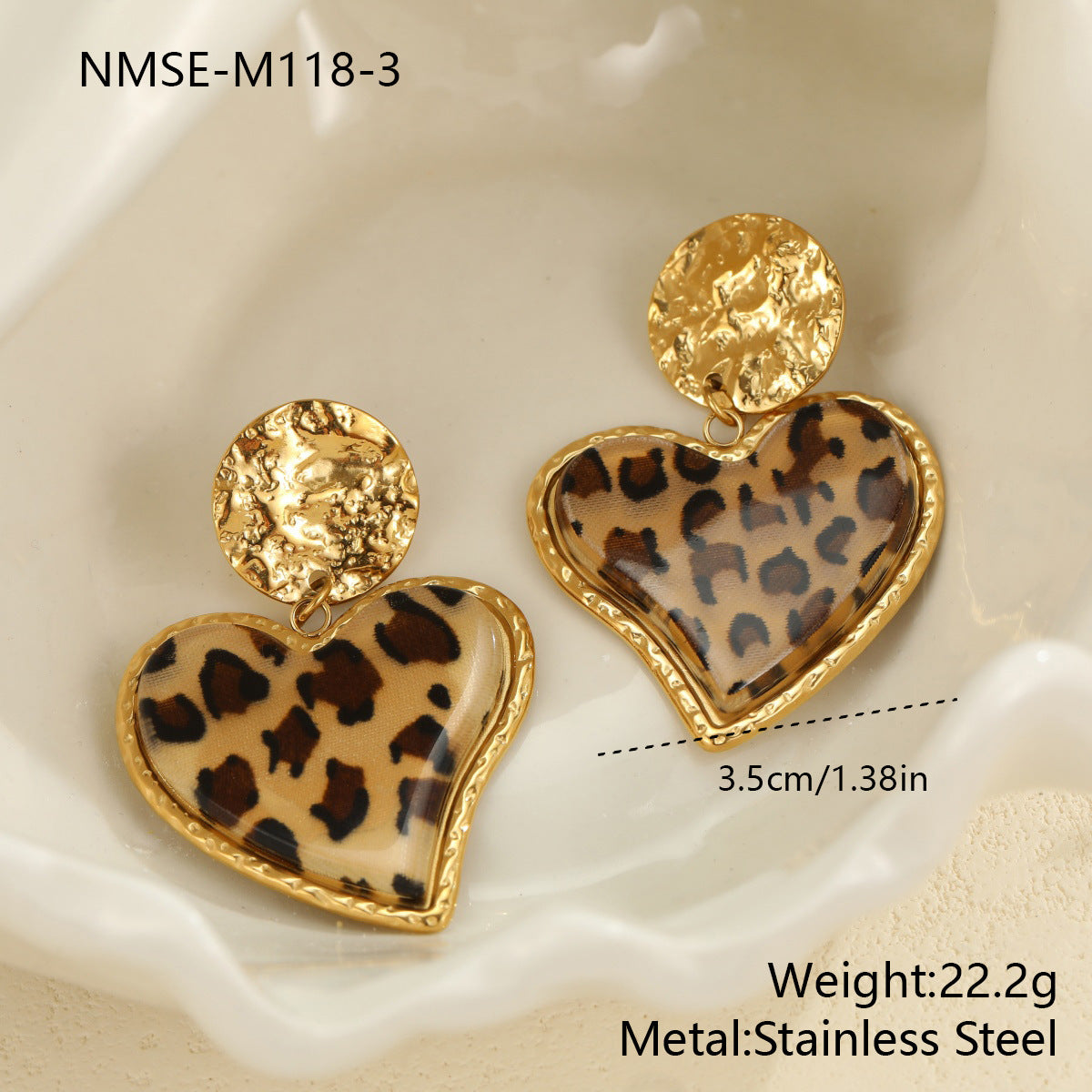 Stainless Steel Style Leopard Print Hot Necklaces
