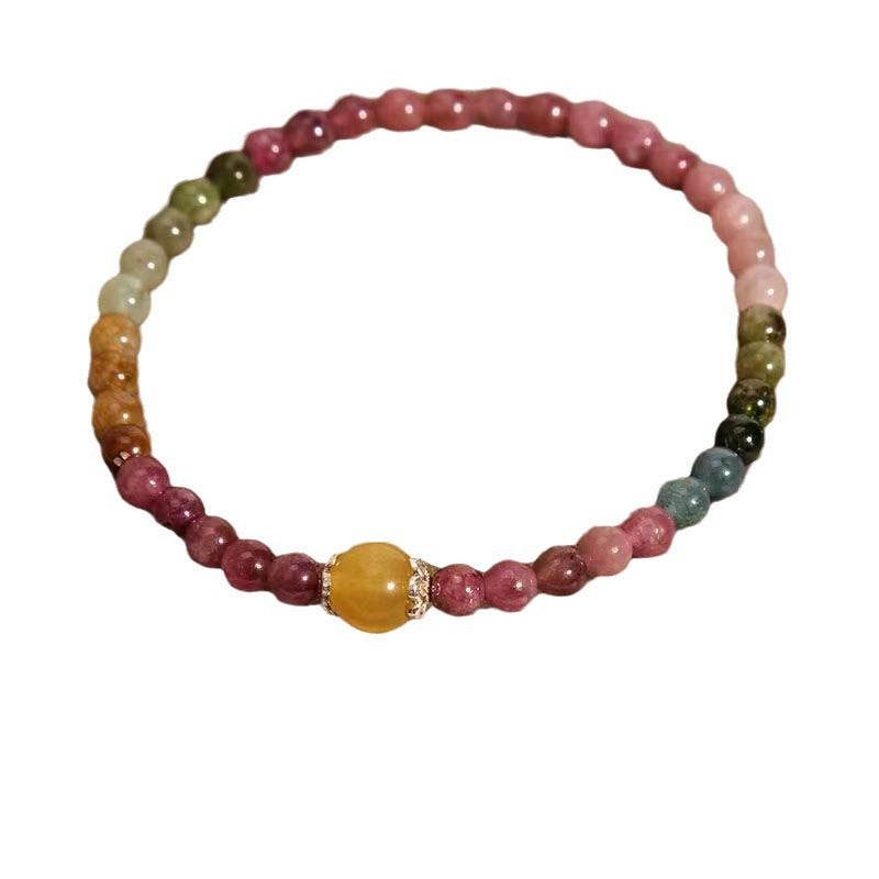 Colorful Tourmaline Good-looking Ornament Simple Design Topaz Bracelets