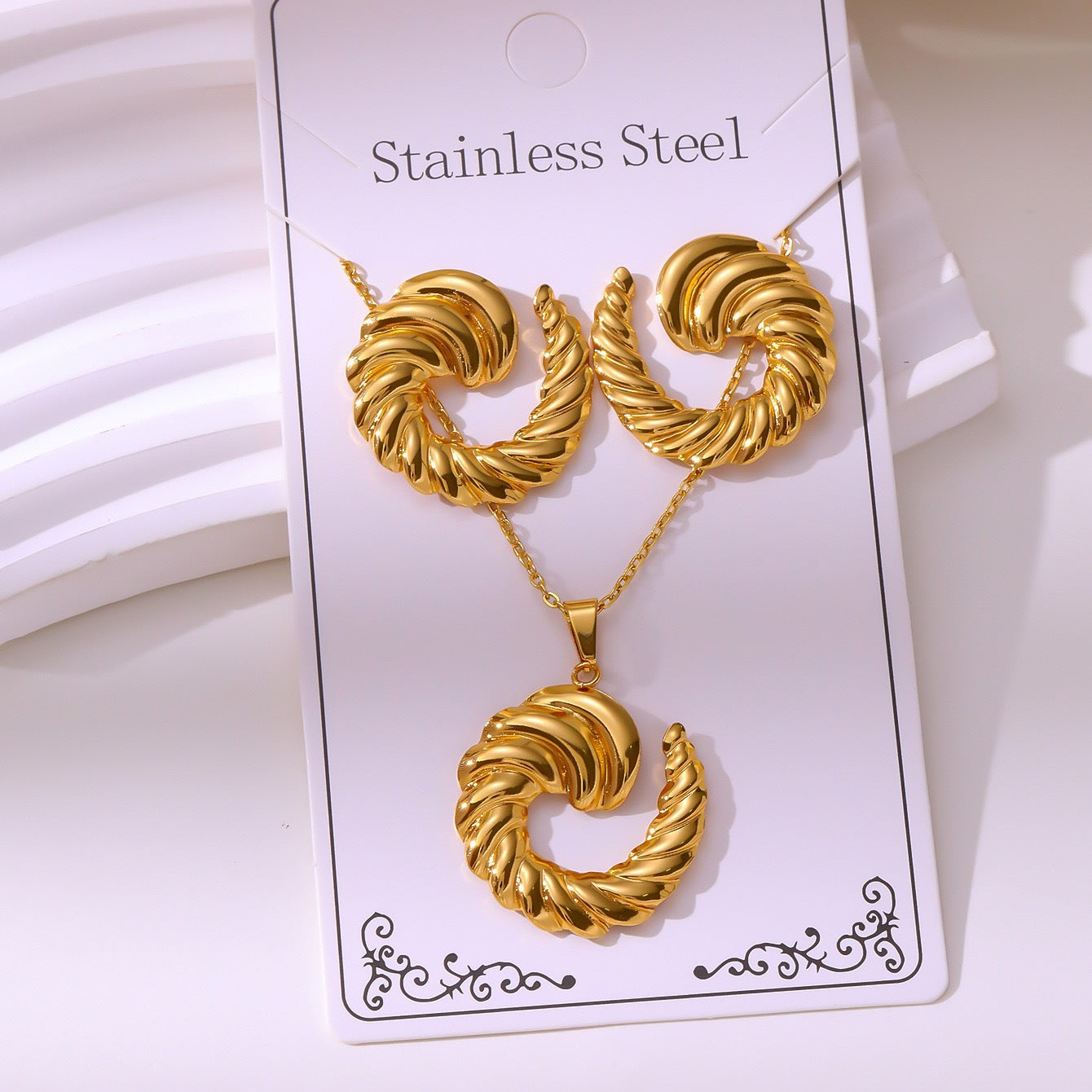 Hydraulic Suit Butterfly Love Irregular Personality Jewelry Set