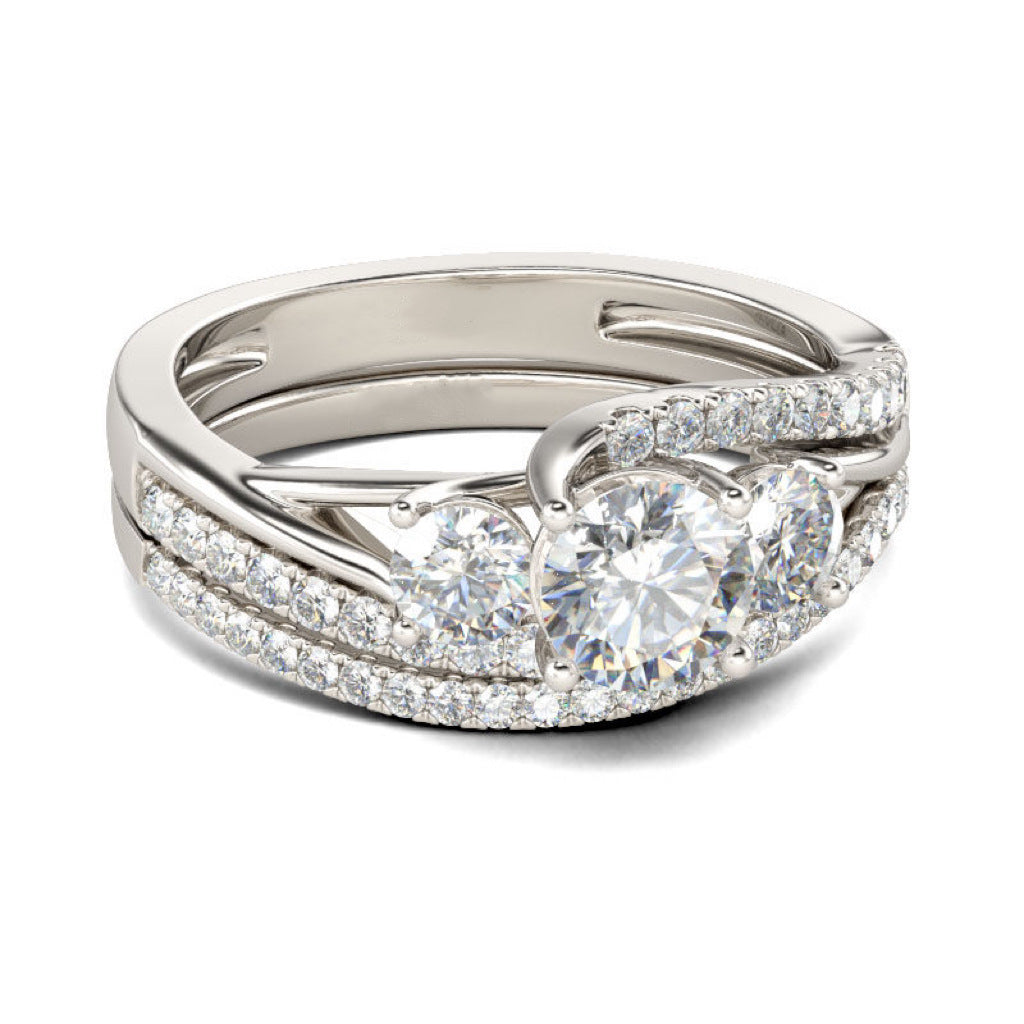 Popular Fashion Diamond Set Trendy Personality Design Female Rings