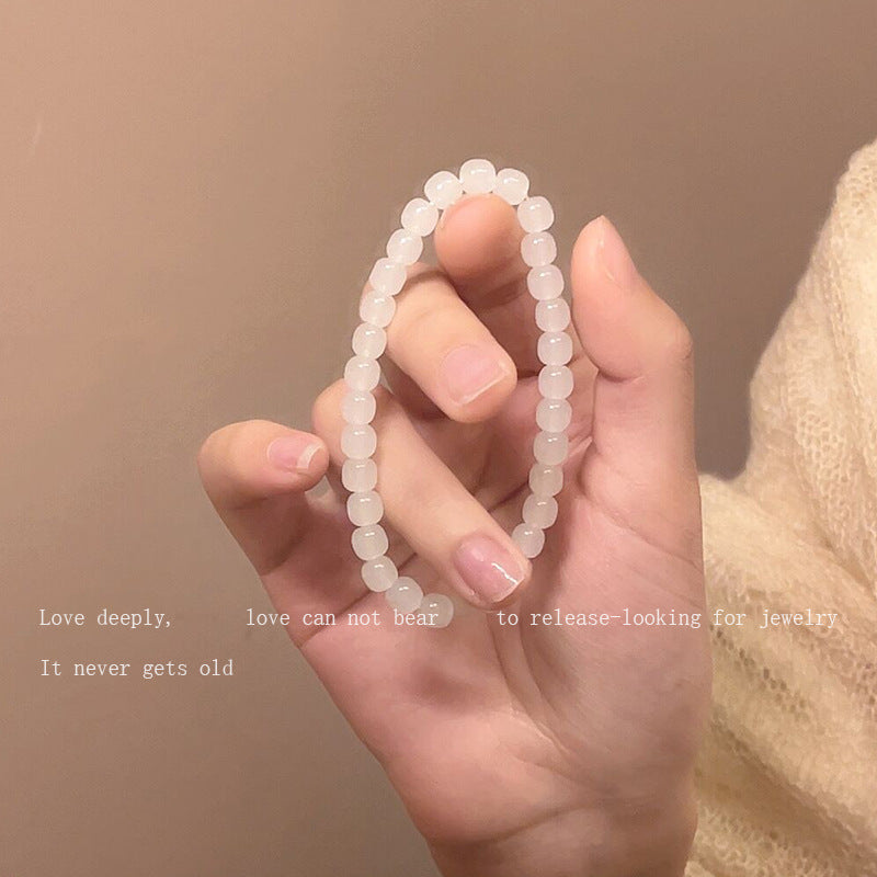 Ice Transparent White Jade Grape Cold Wind Clear Sense Bracelets