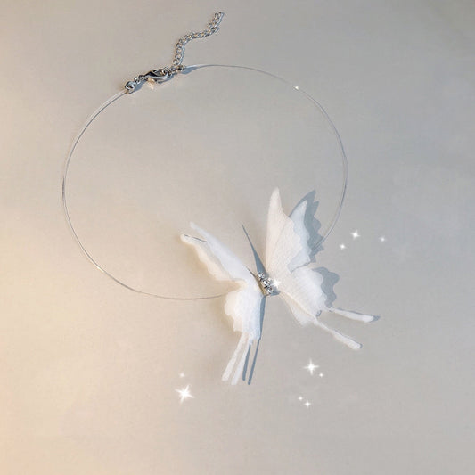 Women's Korean Elegant Butterfly Clavicle Chain Niche Necklaces