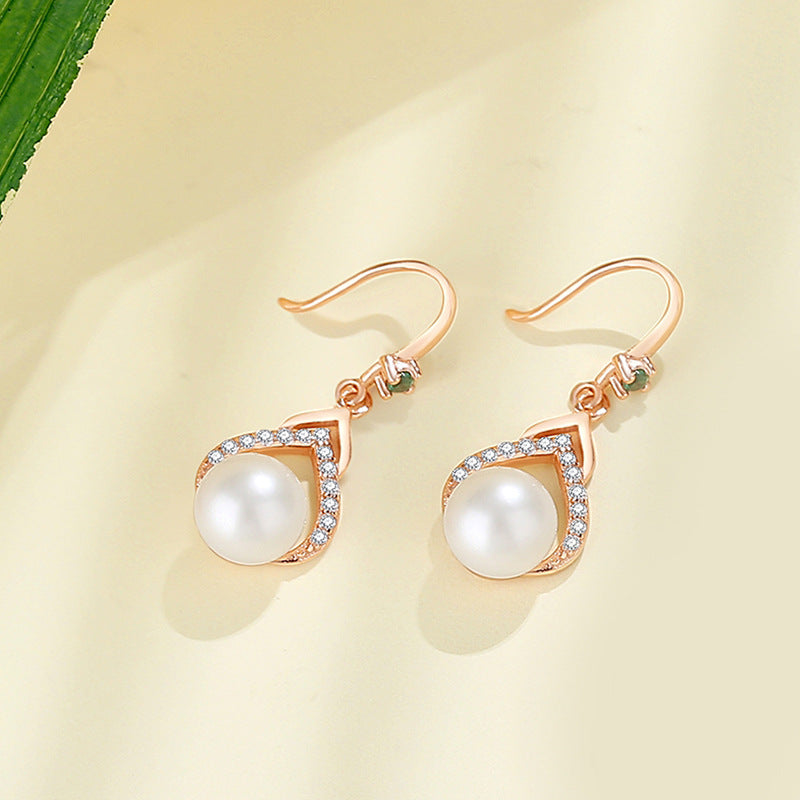 Simple Retro High Sense Elegant Ear Hook Face Earrings