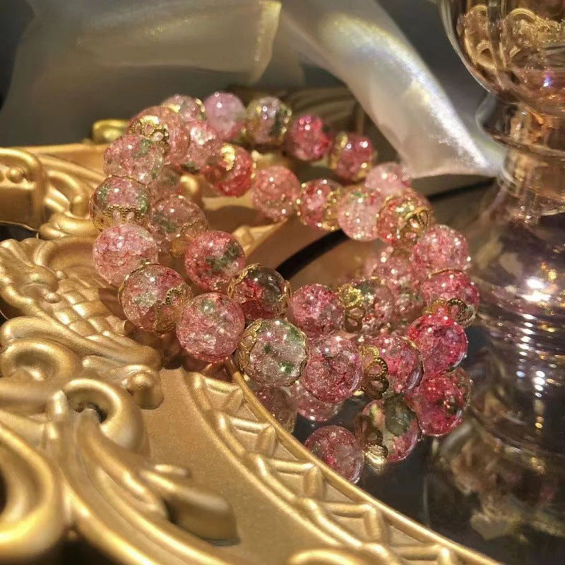 Cherry Blossom Glaze Female Design High-grade White Bracelets