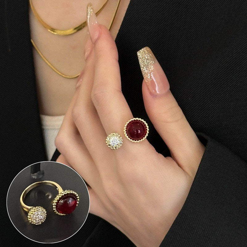 Female Korean Chic Unique Geometric Grid Sier Rings