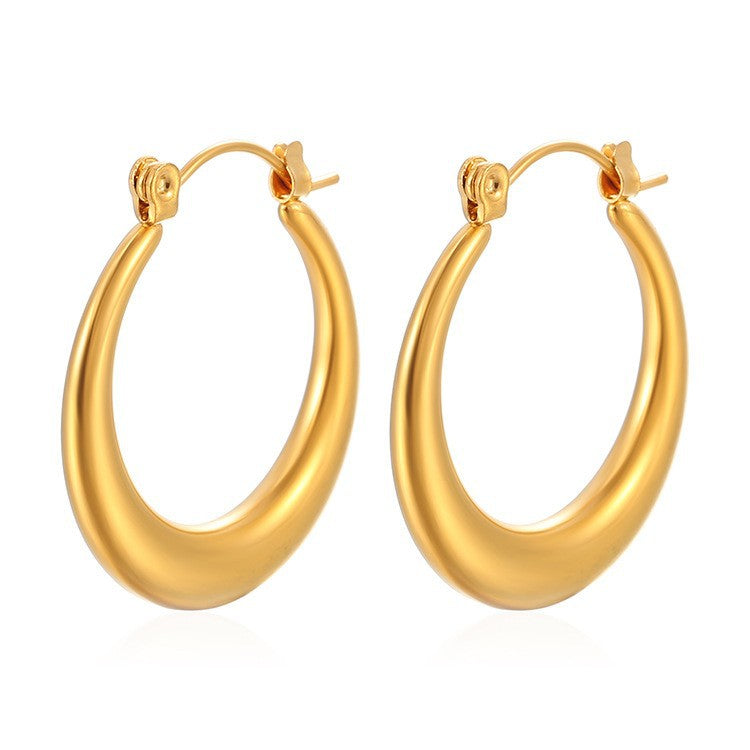 Gold Plated Eardrop Niche Minimalist Classic Earrings