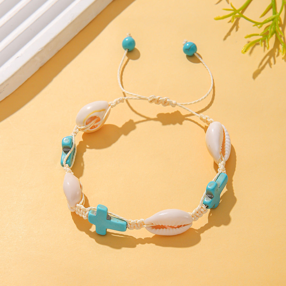 Vacation Style Shell Imitation Pearl Gravel Bracelets