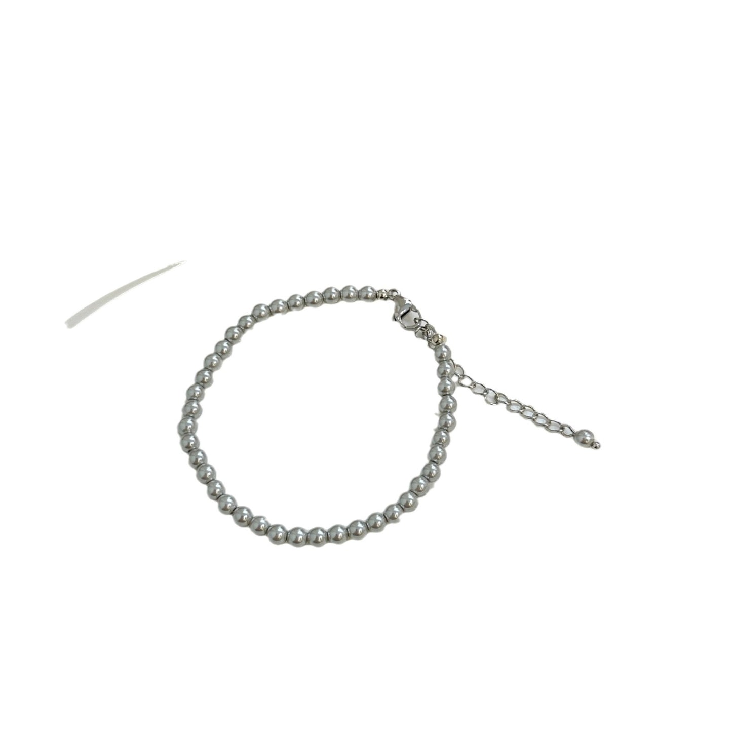 Platinum Sier Gray Beads Design Exquisite Bracelets