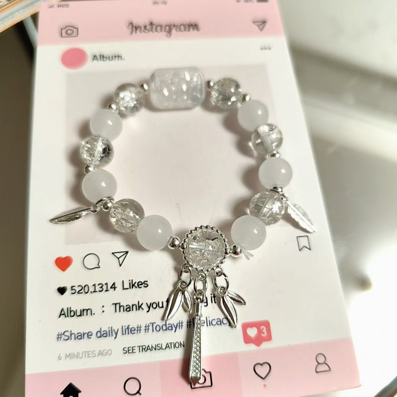 Moon Glazed Female Design Simple High Sense Versatile Bracelet