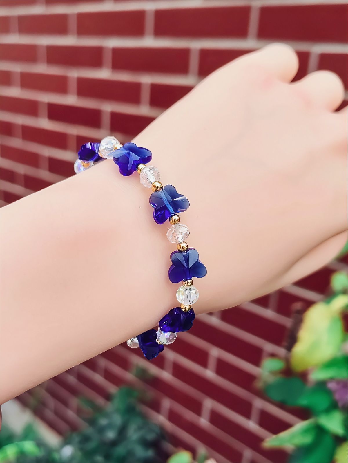 Women's Crystal Optional Sweet Fashion Ornament Butterfly Bracelets