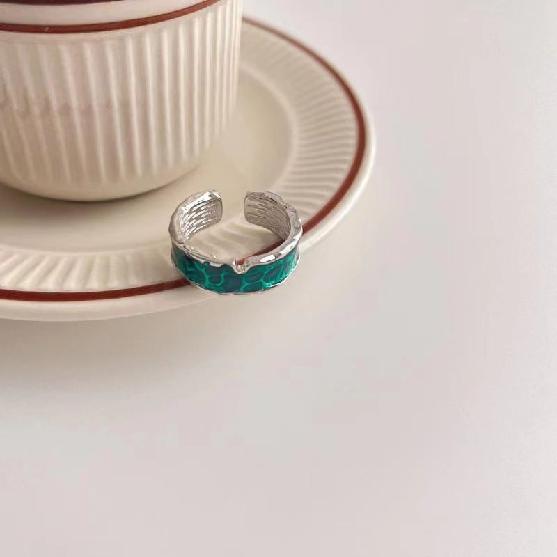 Women's & Men's Wide Version Cold Style Personality Single Couple Rings