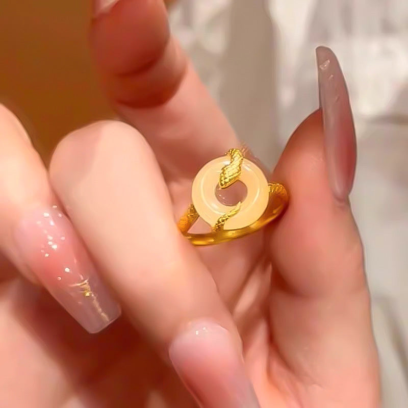 Snake Cord For Braiding Female Chinese Zodiac Rings