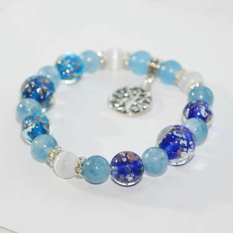 Casual Tourist Souvenir Shrine Platycodon Crystal Bracelets