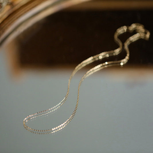 Plated Choker Shiny Thin Simple O-shaped Necklaces