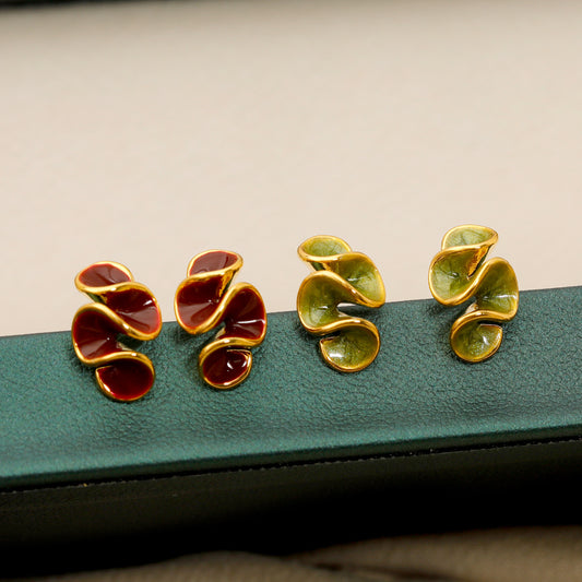 Flower Silicone Female Cute Sweet Personality Earrings
