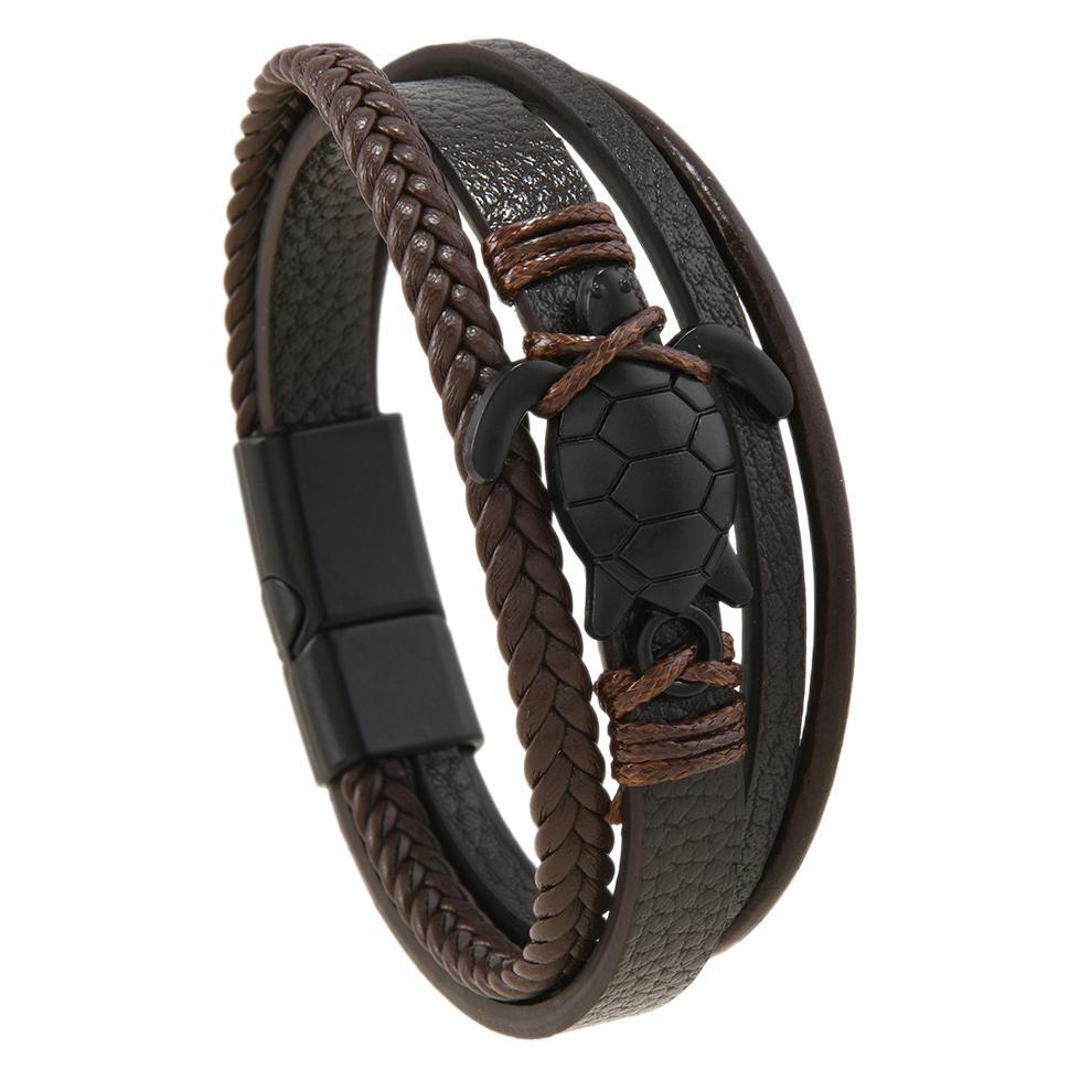 Men's Jewelry Fashion Leather Rope Hand Weaving Bracelets