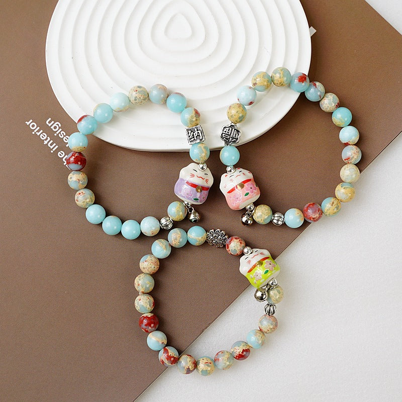 Female Girlfriends Ethnic Ceramic Color Handmade Bracelets