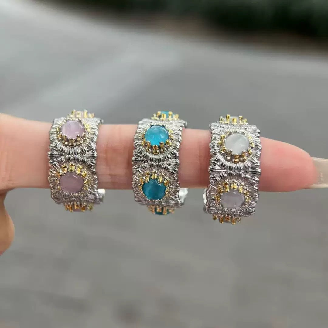 Gemstone Female Special Interest Light Luxury Ring