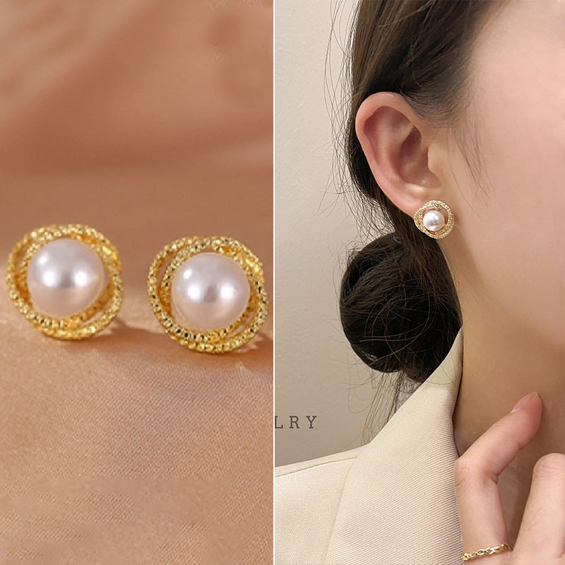 Women's Needle Korean Simple Niche Temperament Personalized Earrings