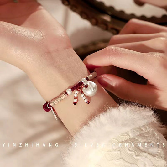 Chubby Fu Red Rope Light Luxury Minority Bracelets