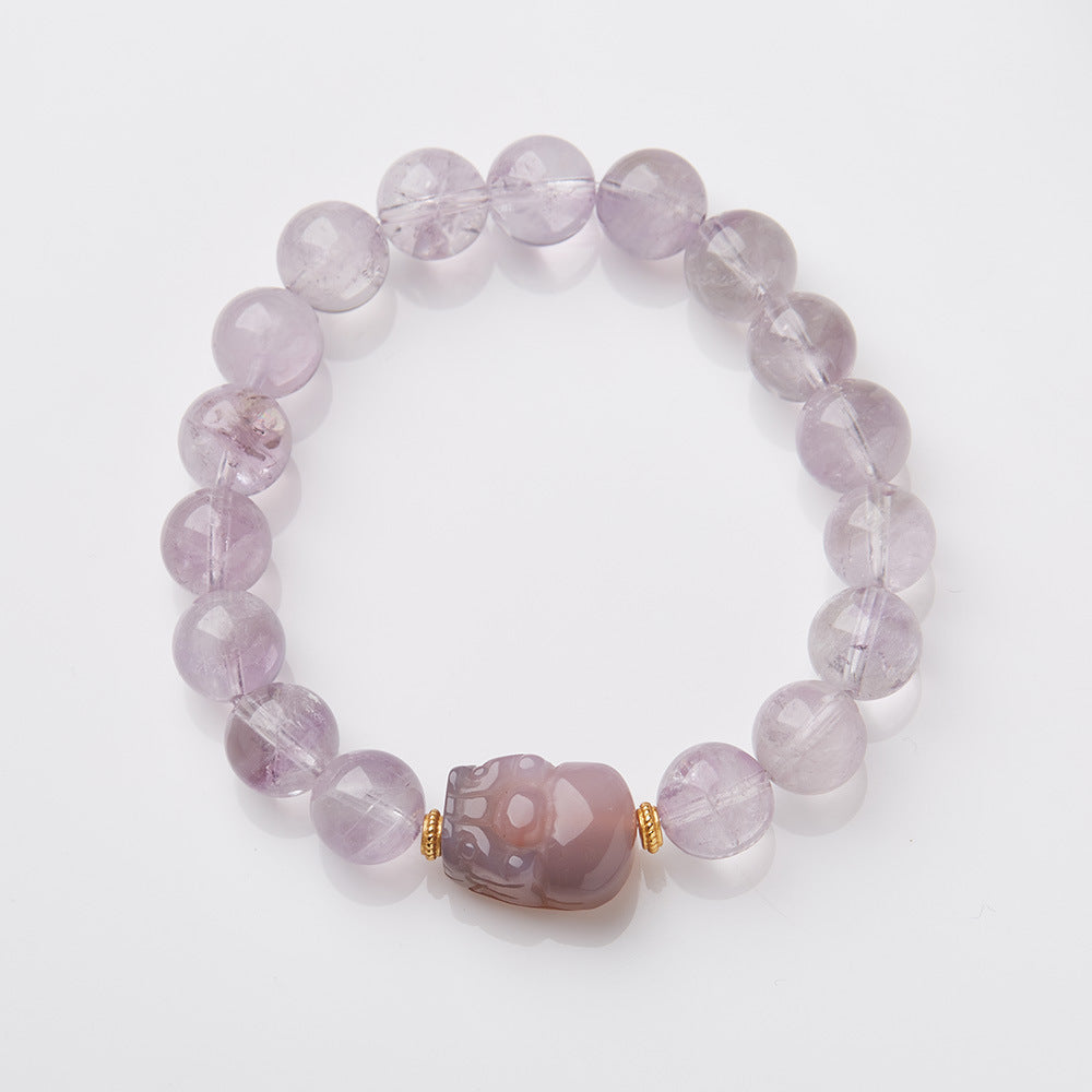 Fire Lucky Female Amethyst Ghost Design Bracelets