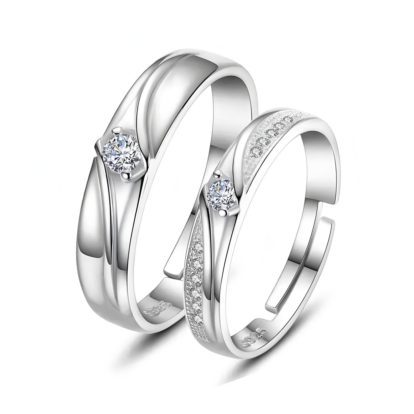 Eternal Oath Couple Niche Open Gift For Rings