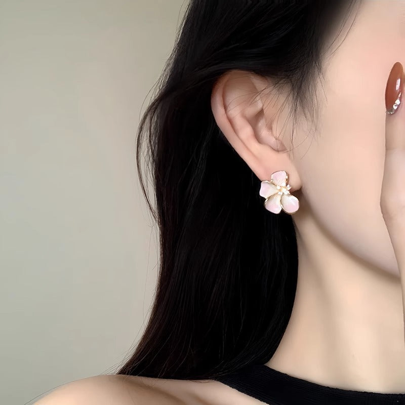 Glaze Flower Niche Gentle Elegant High Sense Fashion Rings